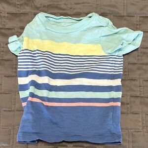 Carter's Multicolor Striped Short Sleeve Tee